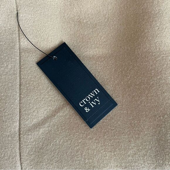 Crown & Ivy Women’s L Brushed Long Open Front Vest NWT - Picture 4 of 7